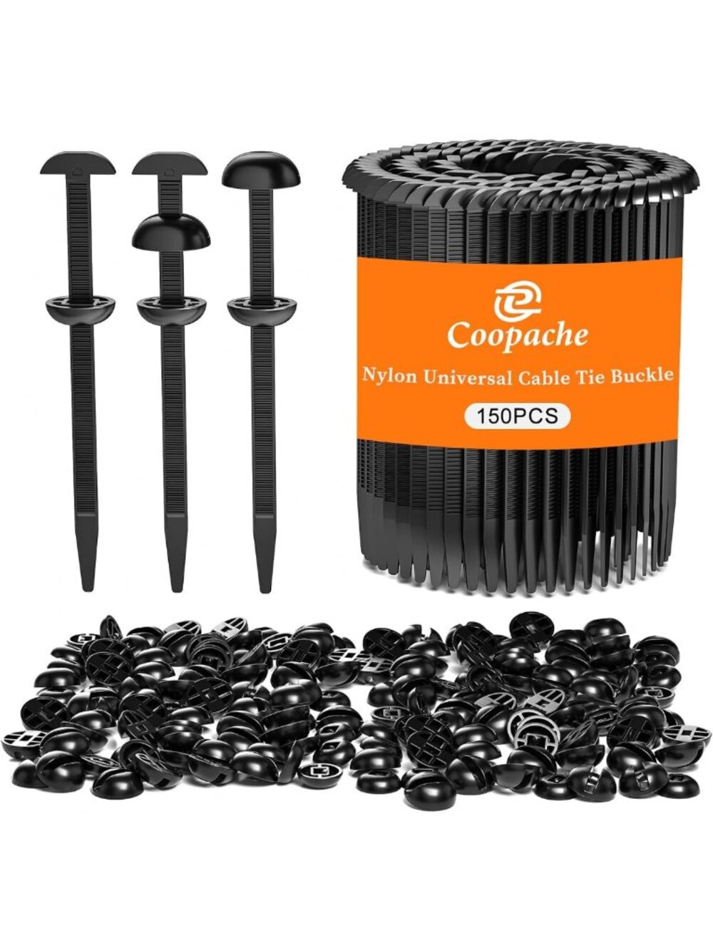 Nylon Universal Cable Tie Buckle for Car Heavy Duty 150 PCS